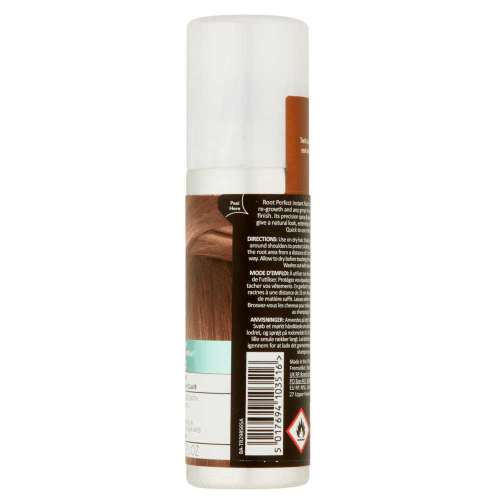 Root Perfect Light Brown Regrowth Concealer Spray 75ml Image 5