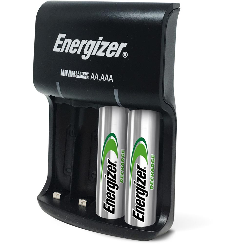 Energizer Recharge NiMH Rechargeable AA and AAA Batteries Base Charger Image 2