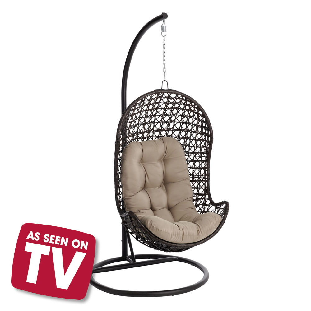 Wilko Palma Hanging Garden Egg Chair Image 1