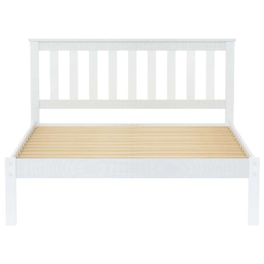 Denver Small Double White Wooden Bed Image 5