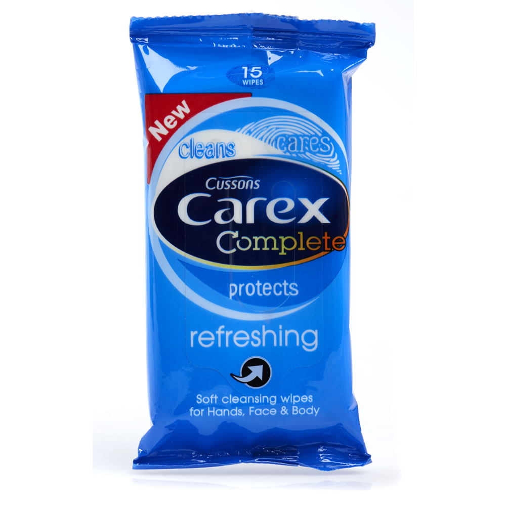 Carex Complete Cleansing Wipes 15 pack Image