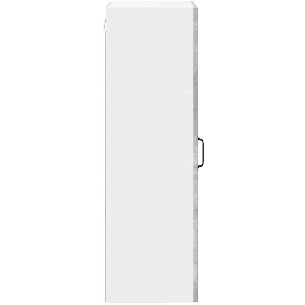 vidaXL Single Door Concrete Grey Kitchen Wall Cabinet Image 6