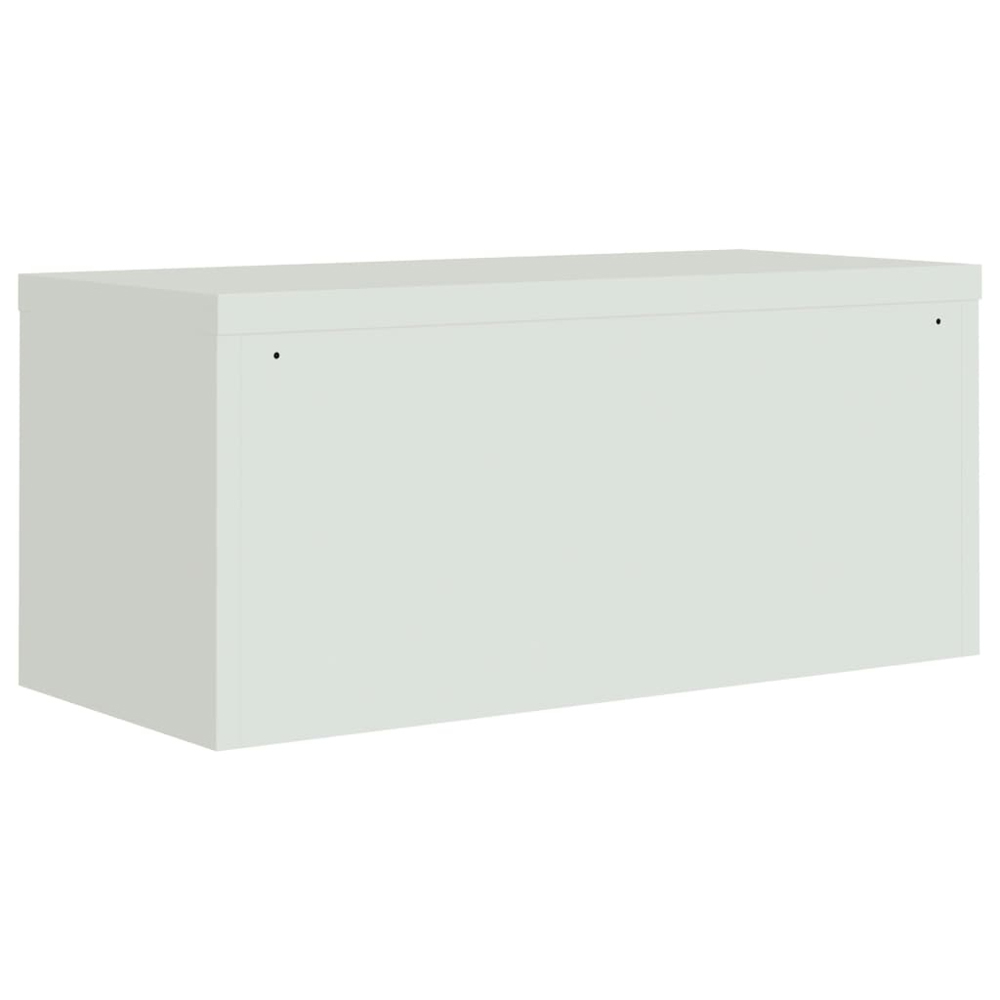 vidaXL 4 Door Grey File Cabinet Image 6