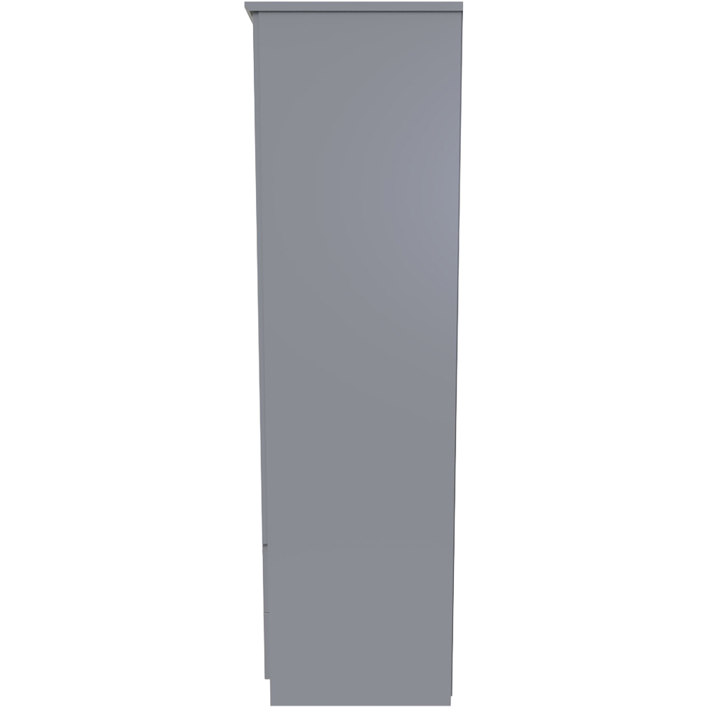 Crowndale Avon 2 Door 2 Drawer Dusk Grey Wardrobe Ready Assembled Image 5