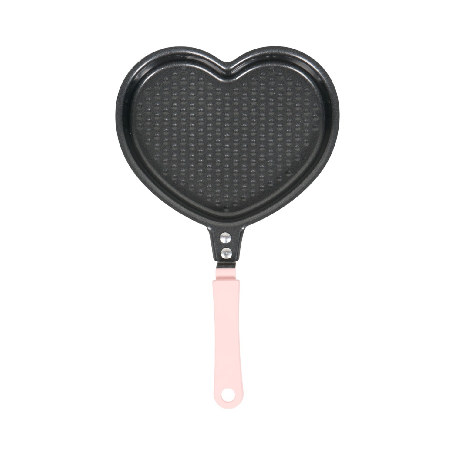 Heart Shaped Frying Pan Black Image 1