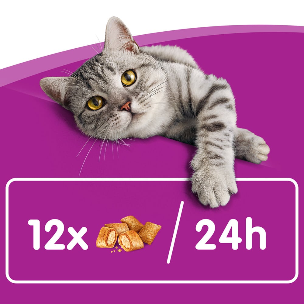 Whiskas Temptations Cat Treat Biscuits with Chicken and Cheese Mega Pack Case of 4 x 180g Image 5