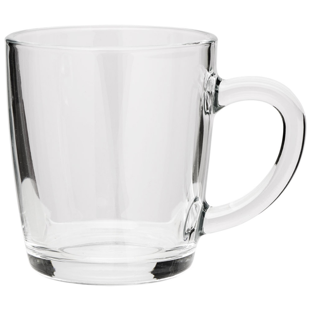 Wilko Clear Glass Tea Mug Image 1