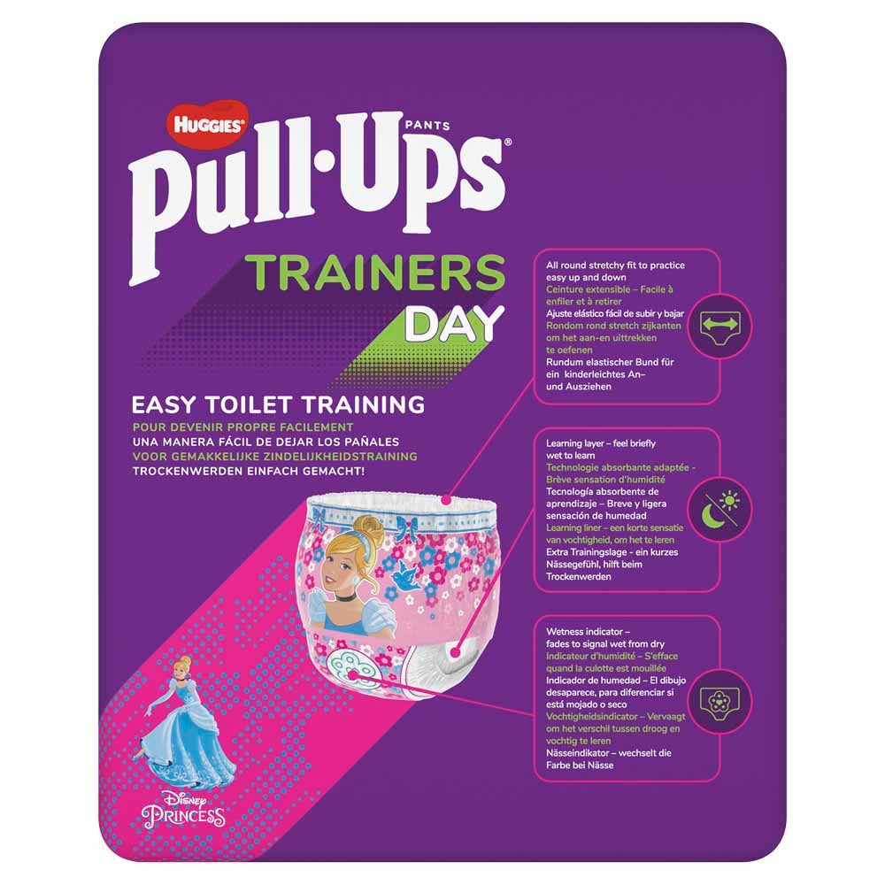 Huggies Pull Ups Trainers Pink 2 to 4 Years Case of 2 x 20 Pack Image 3