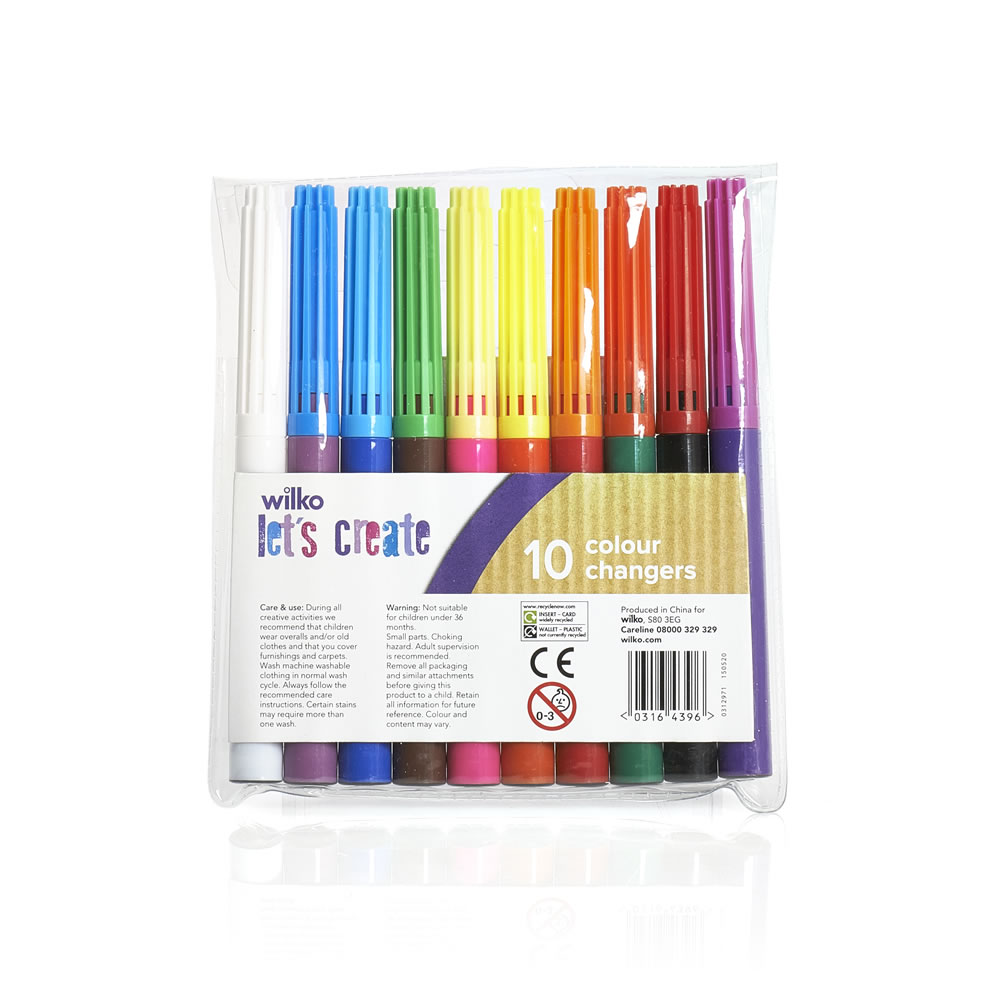 Wilko Colour Changing Markers 10 pack Image