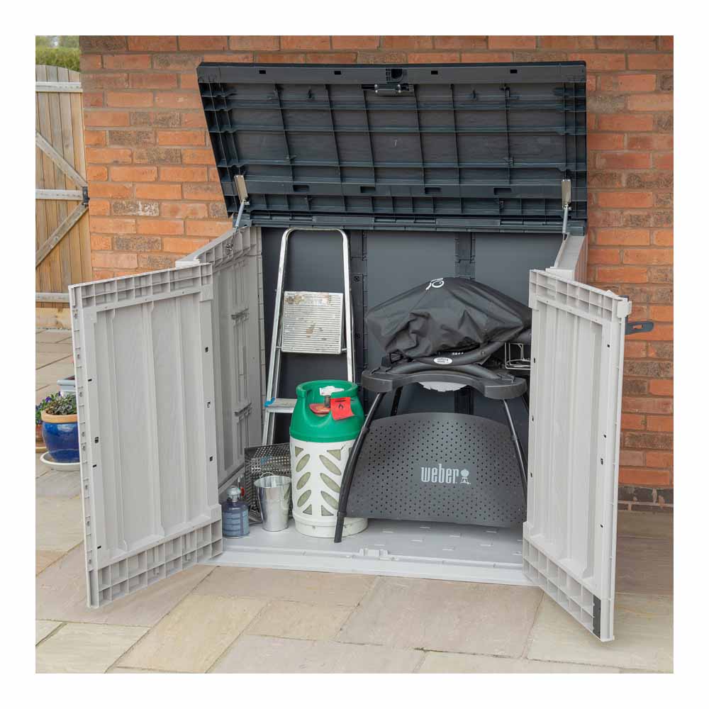 Forest Garden 1200L Extra Large Grey Garden Unit or Bin Store Image 4