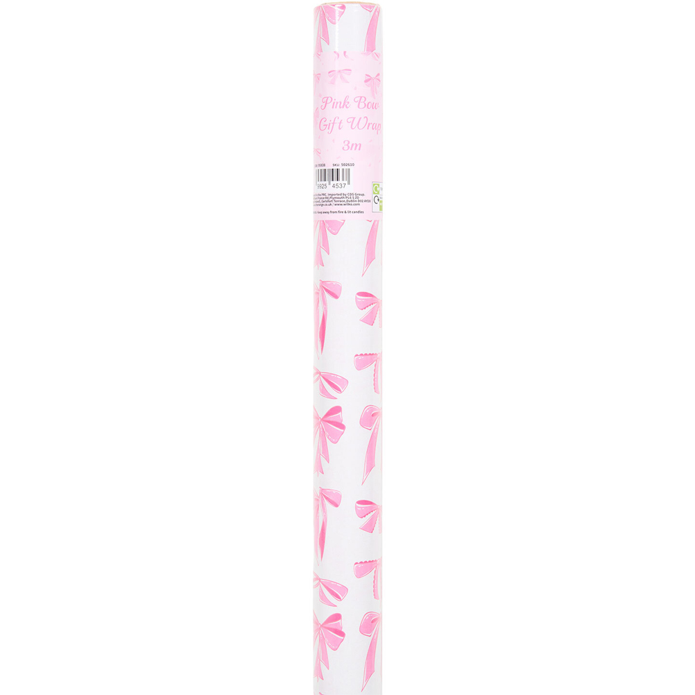 Bow Gift Wrap Pink Image 2