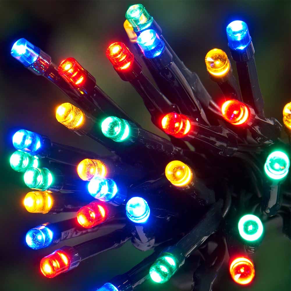 Wilko 200 LED Coloured Solar String Lights Image 1