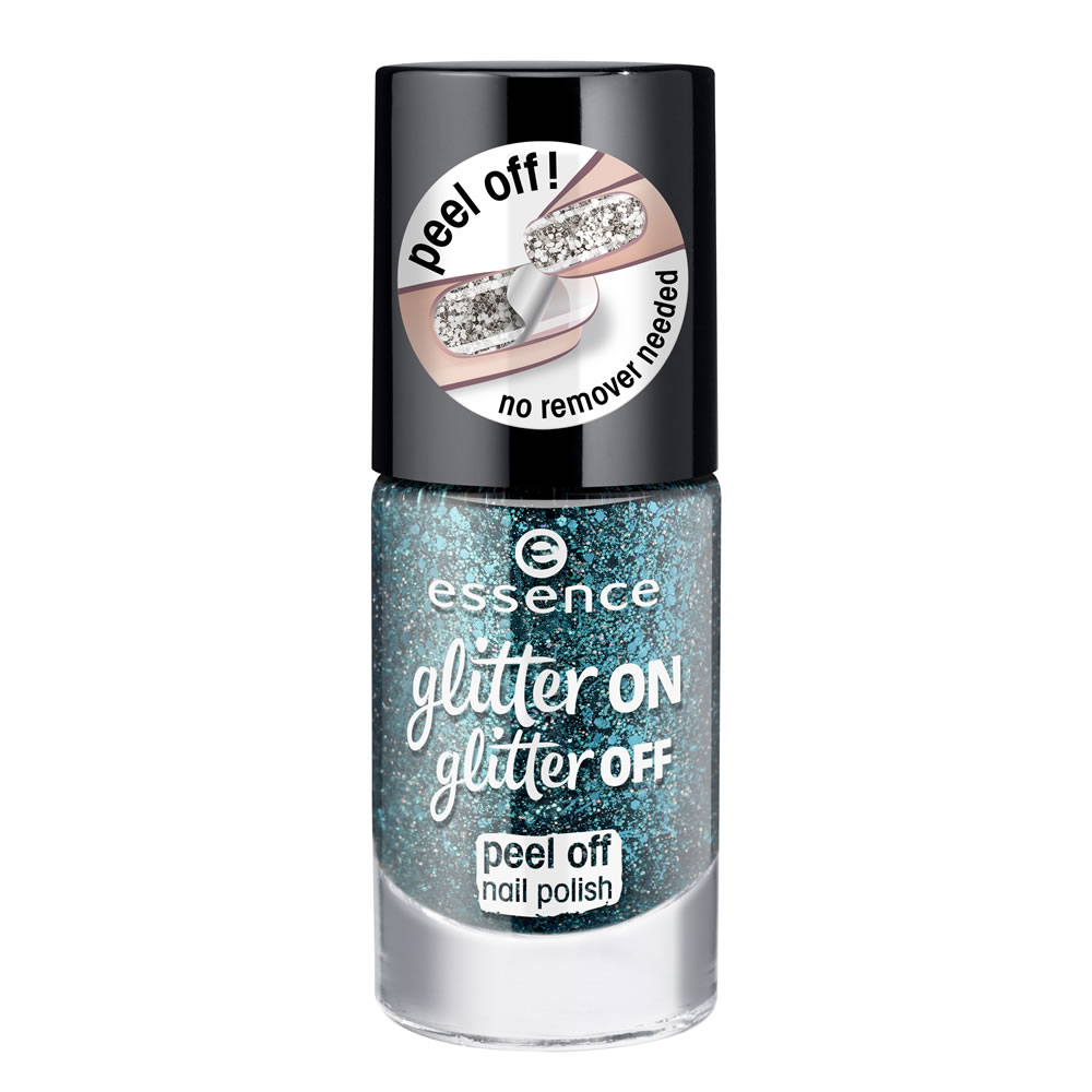 Essence Glitter On Glitter Off Peel Off Nail Polish Glitter In The Air 8ml Image