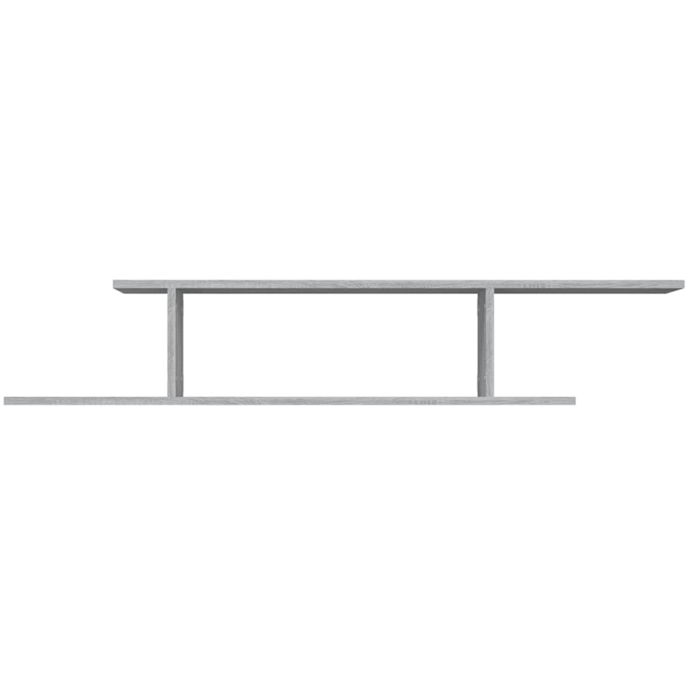 vidaXL Grey Sonoma Wall Mounted TV Shelf Image 4