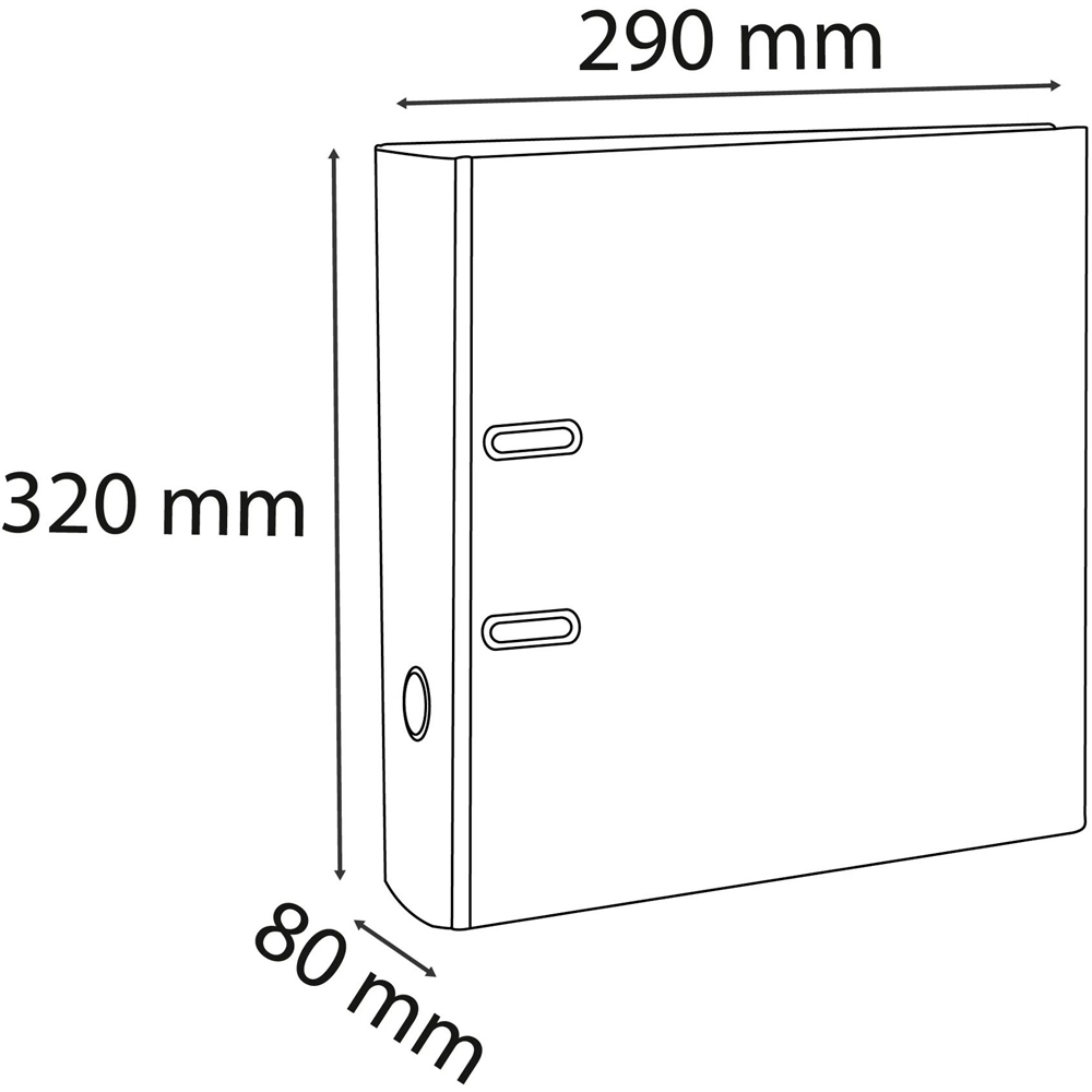 Exacompta A4 Light Blue Recycled Lever Arch File 10 Pack Image 8
