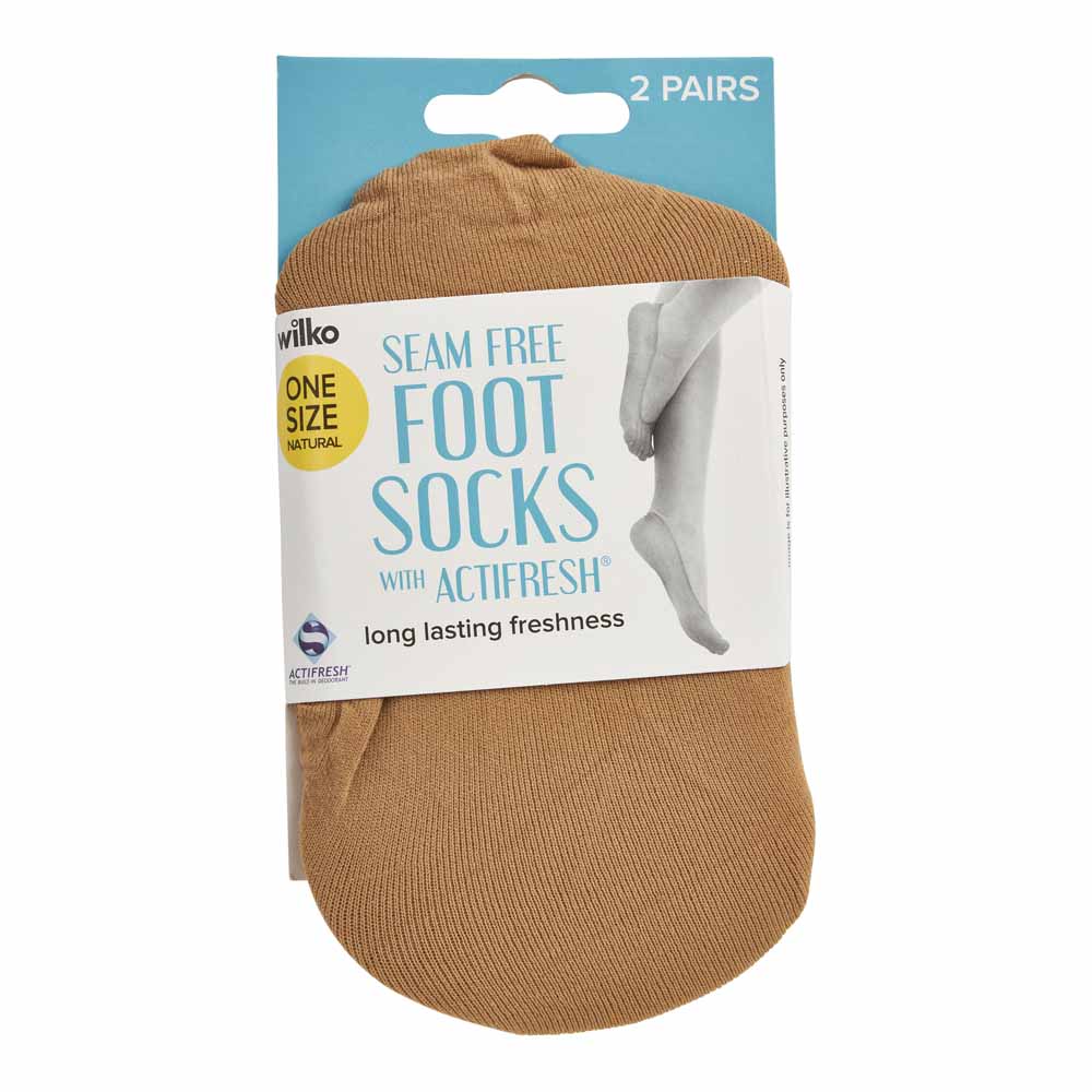 Wilko Seamfree Foot Sock Actifresh 2 Pack   Image