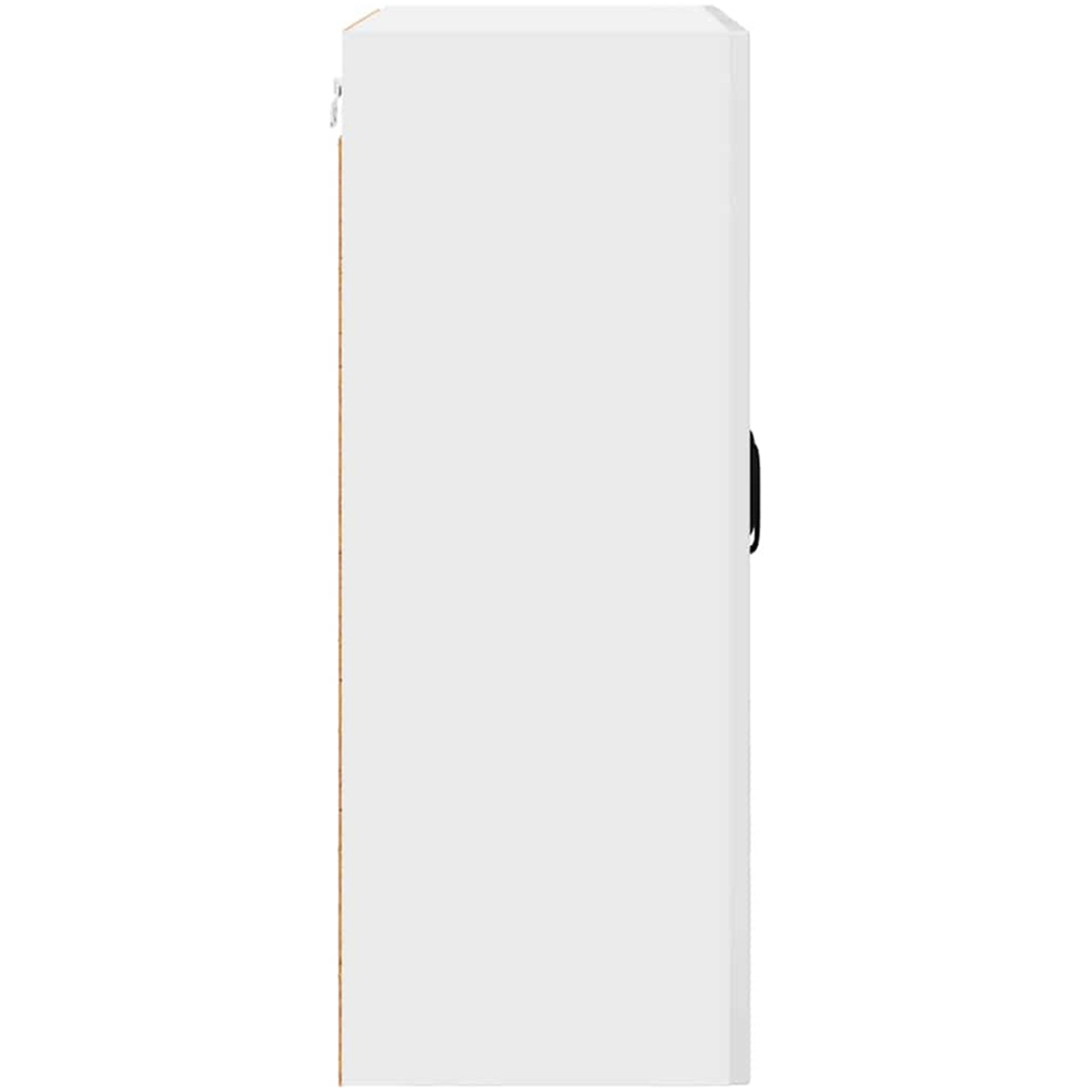 vidaXL 2 Glass Door High Gloss White Kitchen Wall Cabinet Image 6