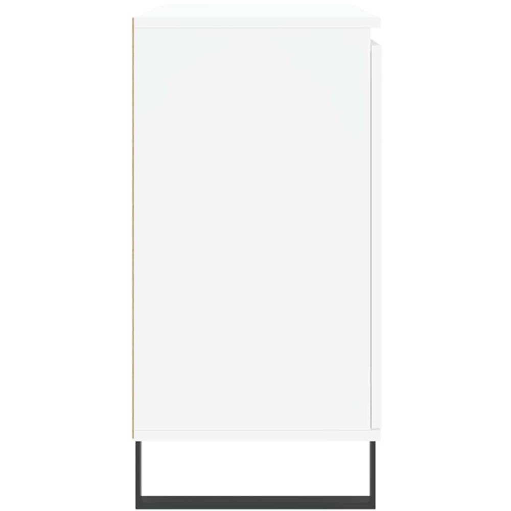 vidaXL 2 Door 2 Drawer White Sideboard Image 7