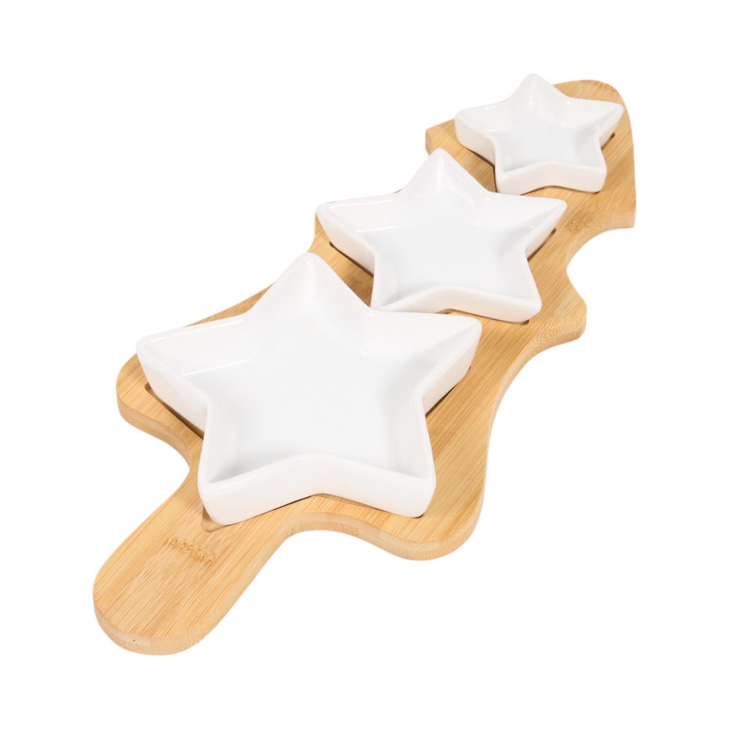 Christmas Tree Snack Tray Natural Image 1