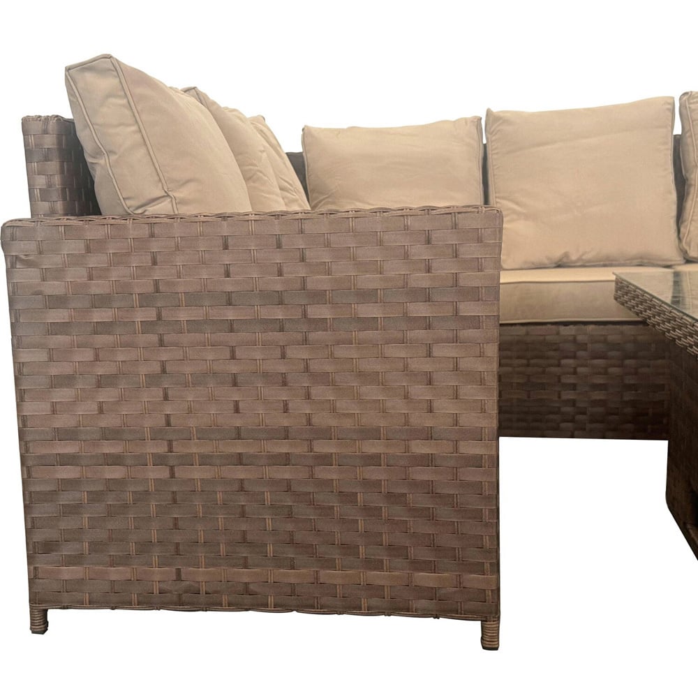 Carolina High Back Conversation Set - Brown / 4 Image 5