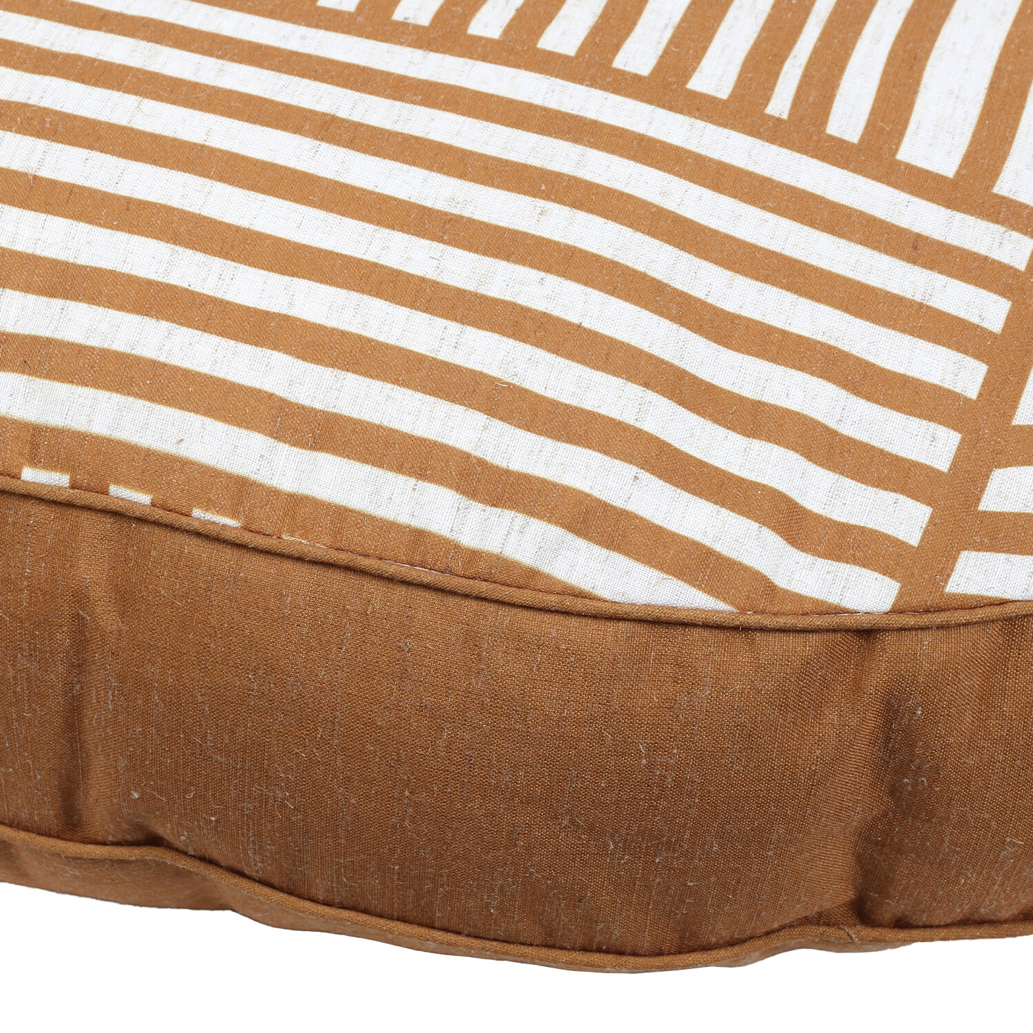 Montoya Floor Cushion Ochre 80cm Image 3