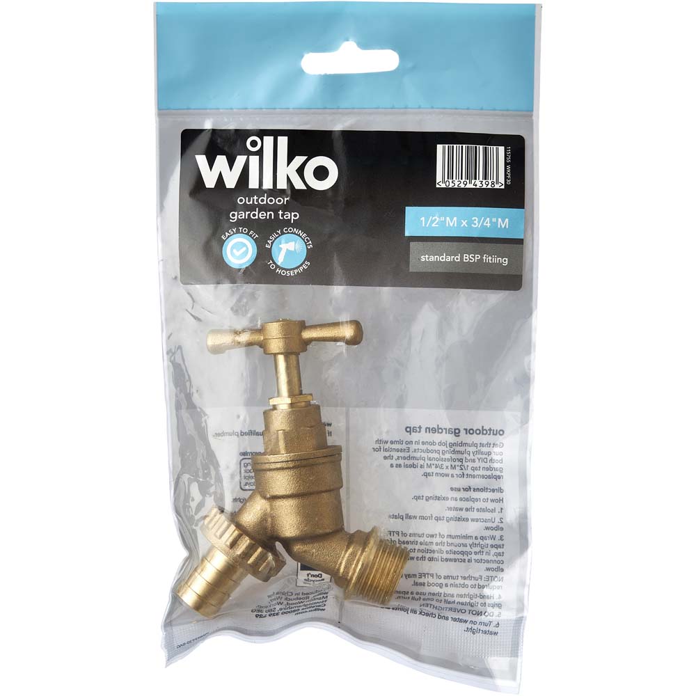 Wilko 15mm Outdoor Garden Tap Image 3