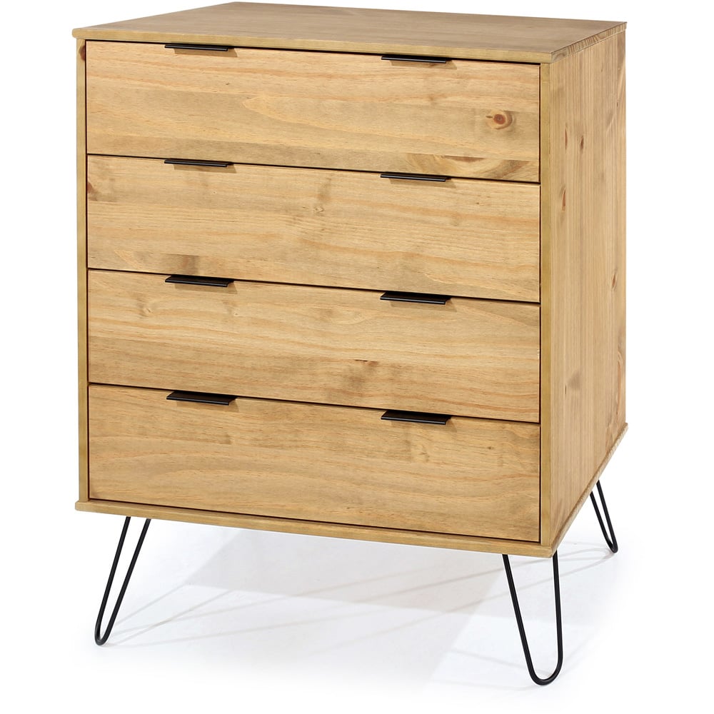 Augusta 4 Drawer Pine Chest of Drawers Image 2
