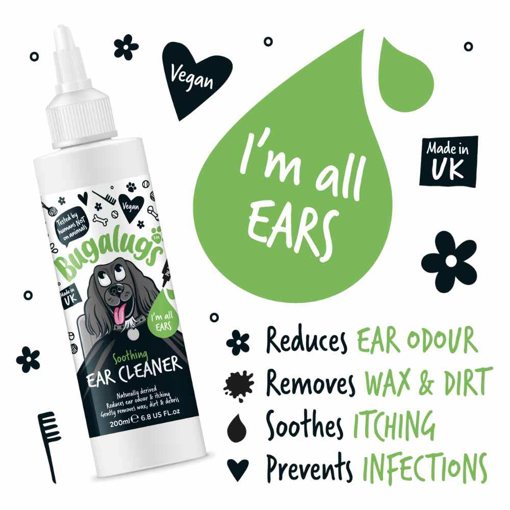 Bugalugs Soothing Dog Ear Cleaner 200ml Image 2