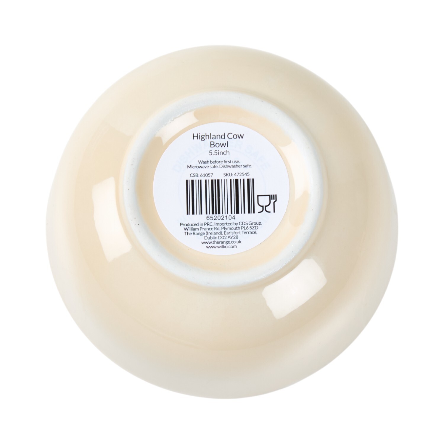 Highland Cow Bowl Cream Image 2