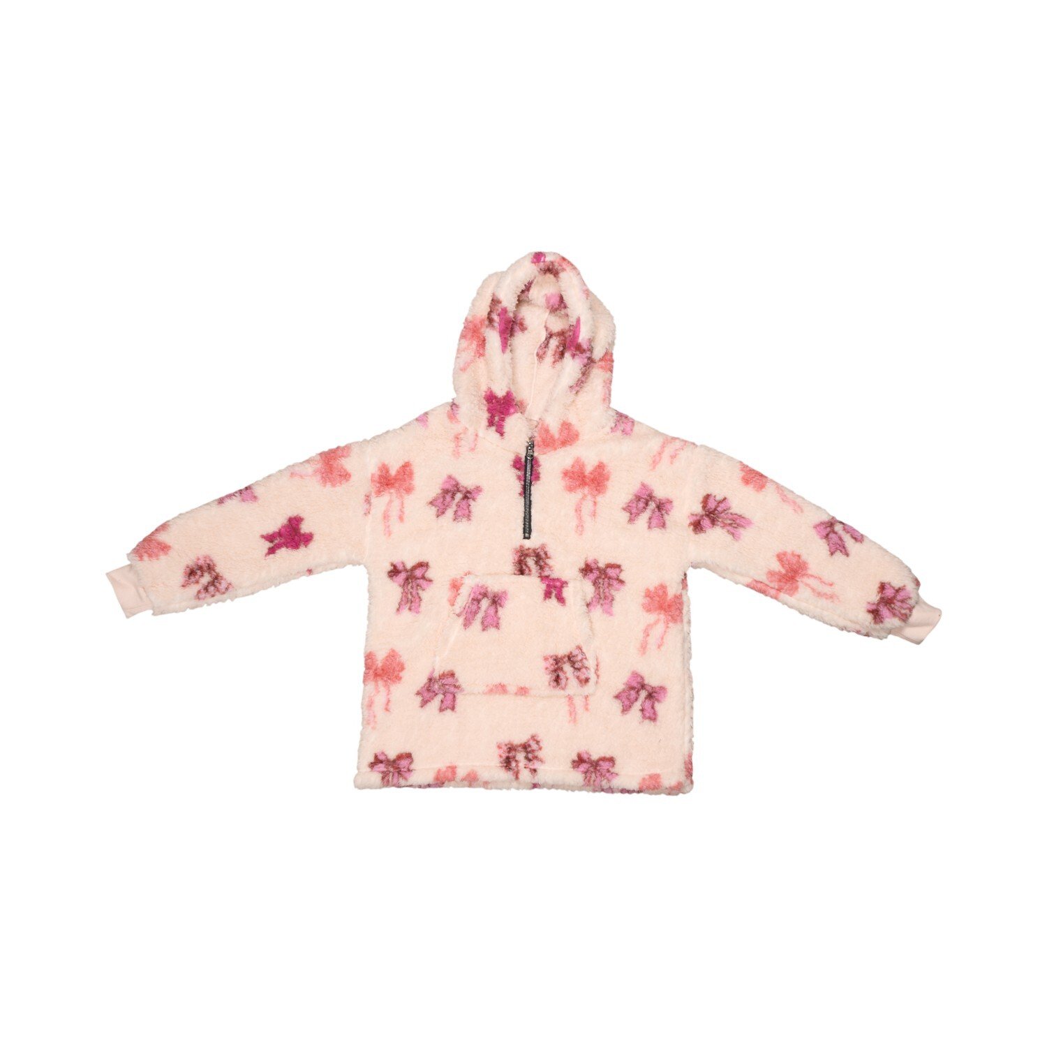 Kids Printed Sherpa Zip Hoodie Image 15