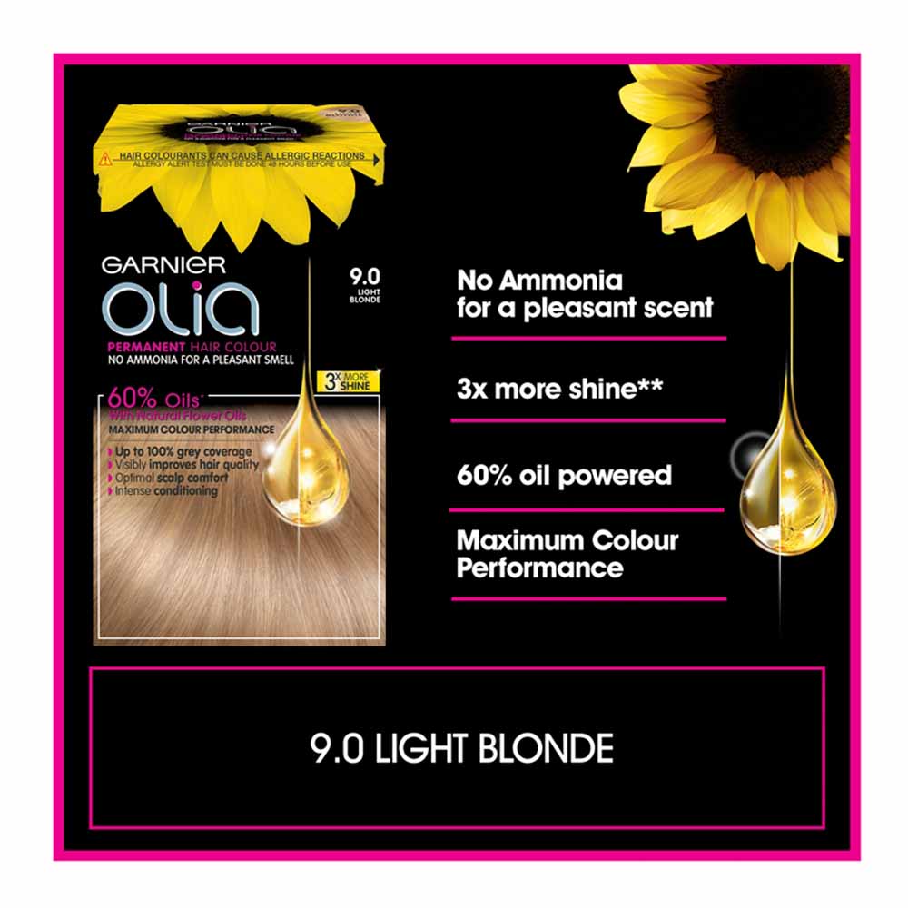 Garnier Olia  Light Blonde Permanent Hair Dye | Wilko