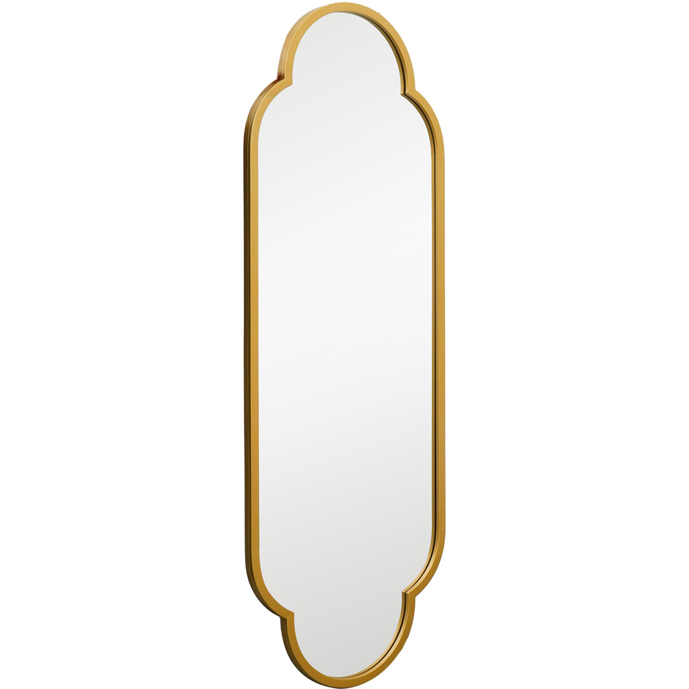 MirrorOutlet The Duplici Gold Metal Double Arched Oval Wall Mirror 150 x 52cm Image 3