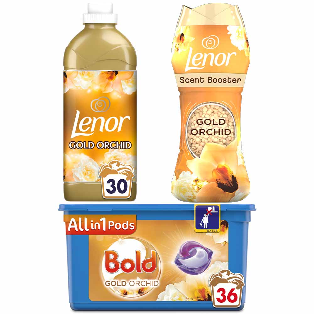 Lenor Bold Gold Orchid Laundry Bundle Image