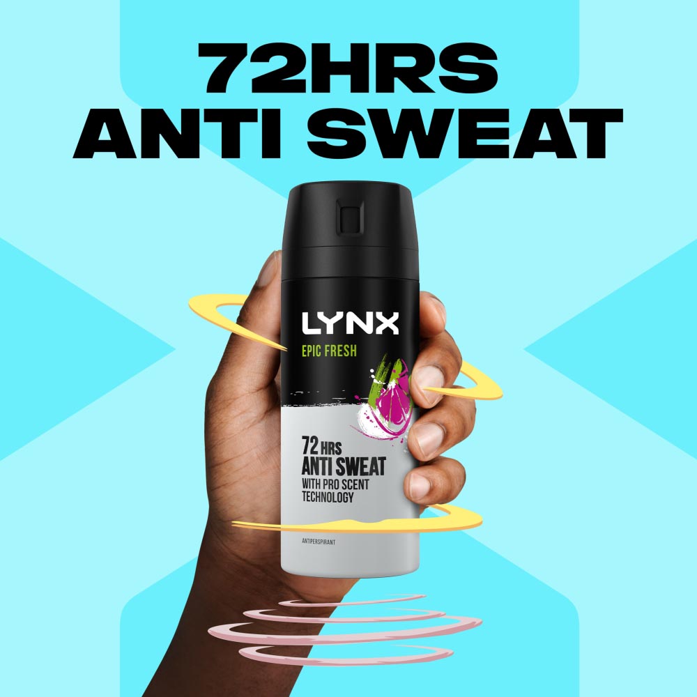 Lynx Epic Fresh Anti-Perspirant Deodorant 150ml Image 7
