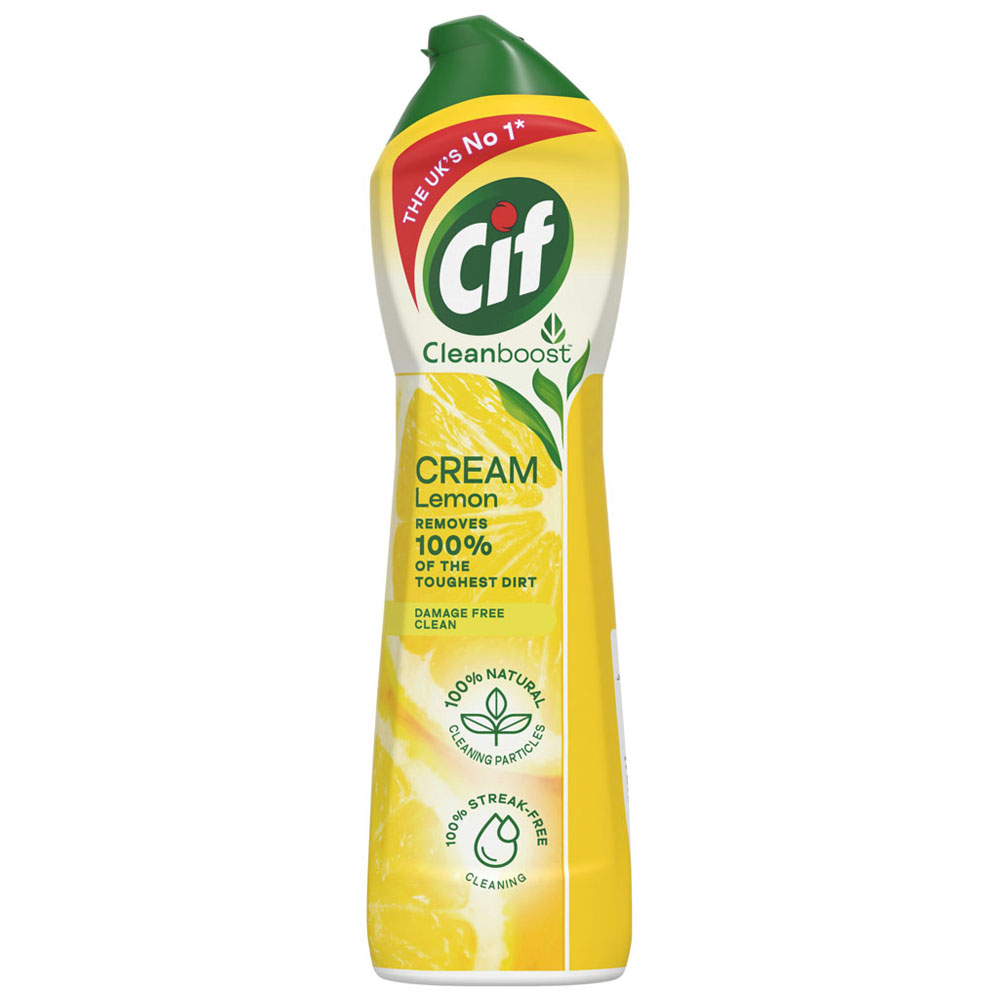 Cif Cream Lemon with Micro Particles Multipurpose Cleaner 500ml Image 1