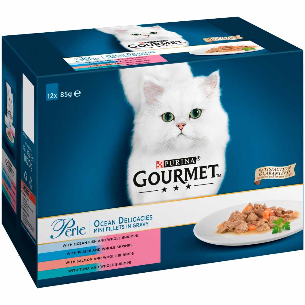 Gourmet Perle Pouches Ocean Delicacies Cat Food 12 x 85g Image 3