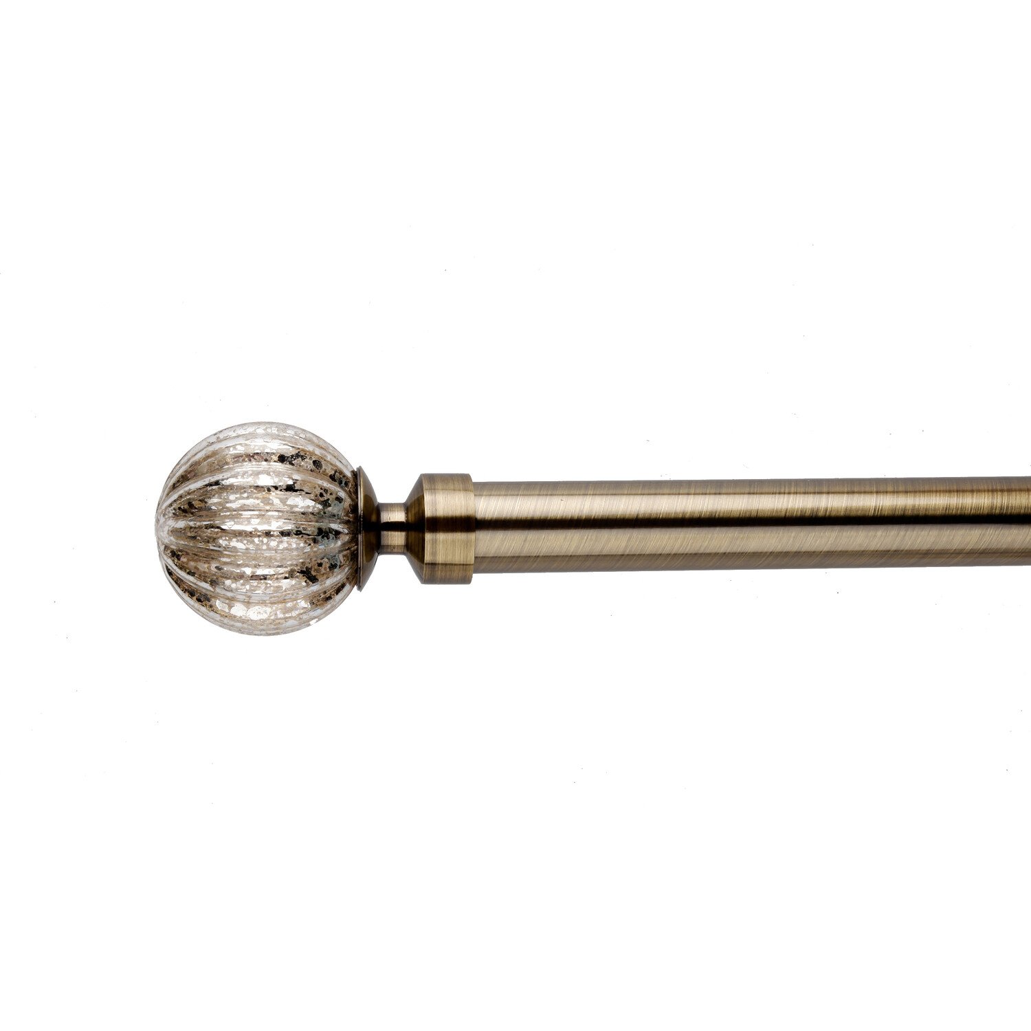 Golden Crackle Curtain Pole - Brass / 170cm Image