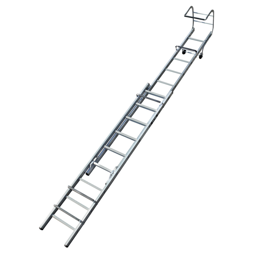 Lyte 2 Section 11 Plus 9 Rung Trade Roof Ladder Image 1