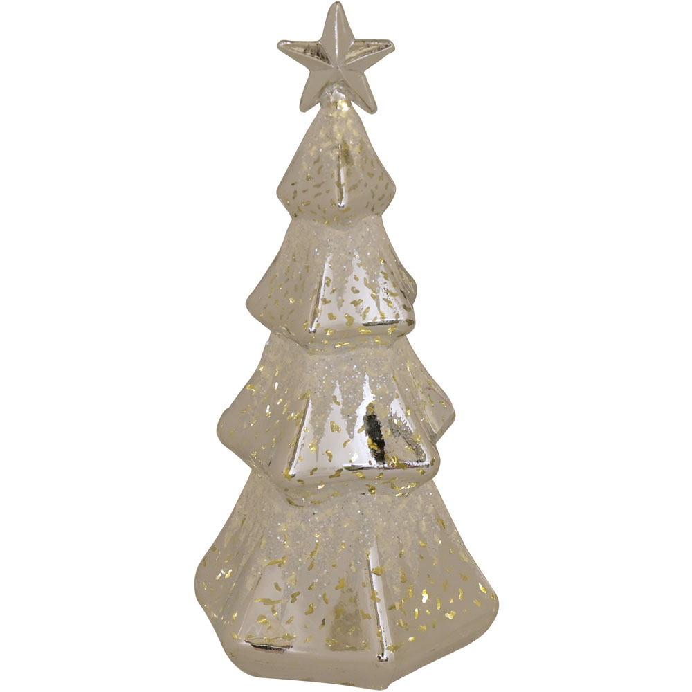 The Christmas Gift Co Silver LED Christmas Tree Decoration Image 2