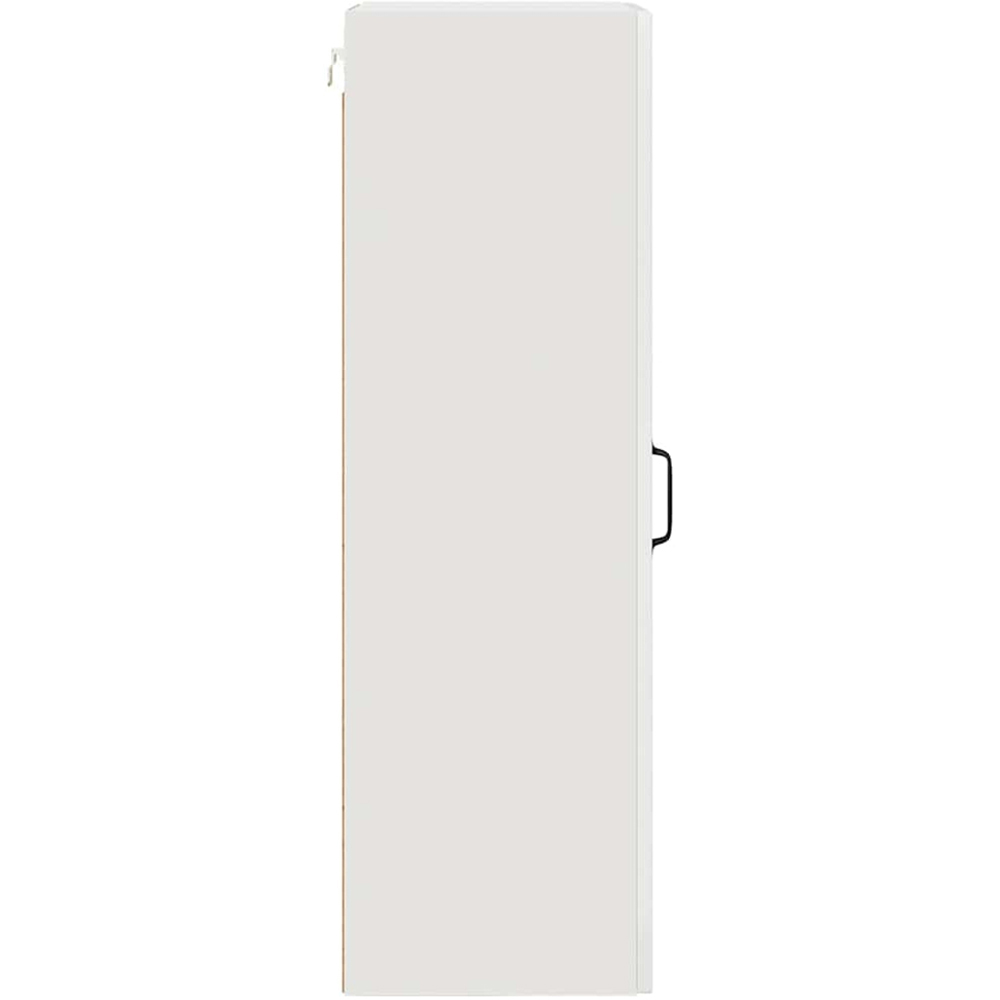 vidaXL Single Glass Door High Gloss White Kitchen Wall Cabinet Image 6