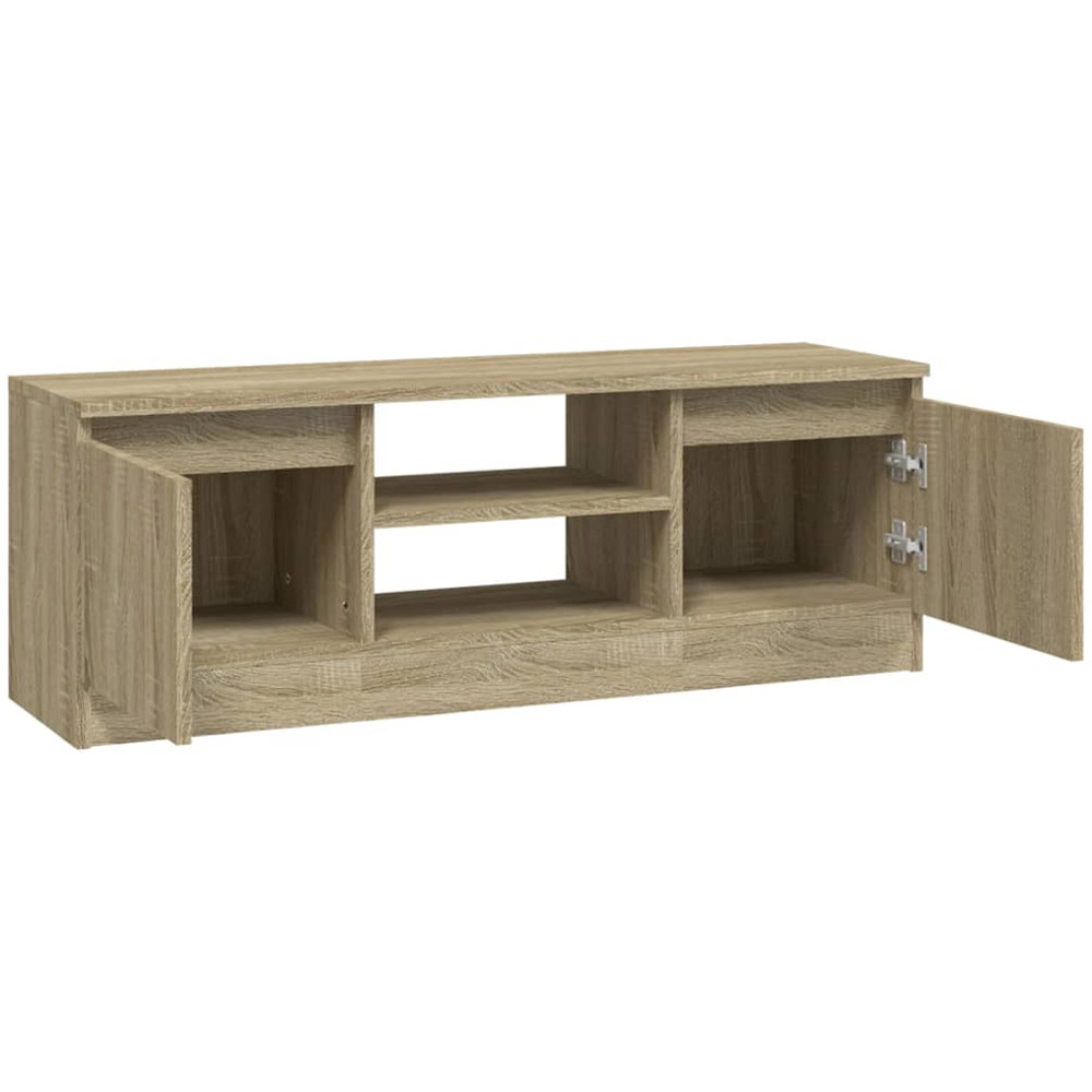 vidaXL 2 Door 2 Open Shelf Sonoma Oak TV Cabinet Image 6