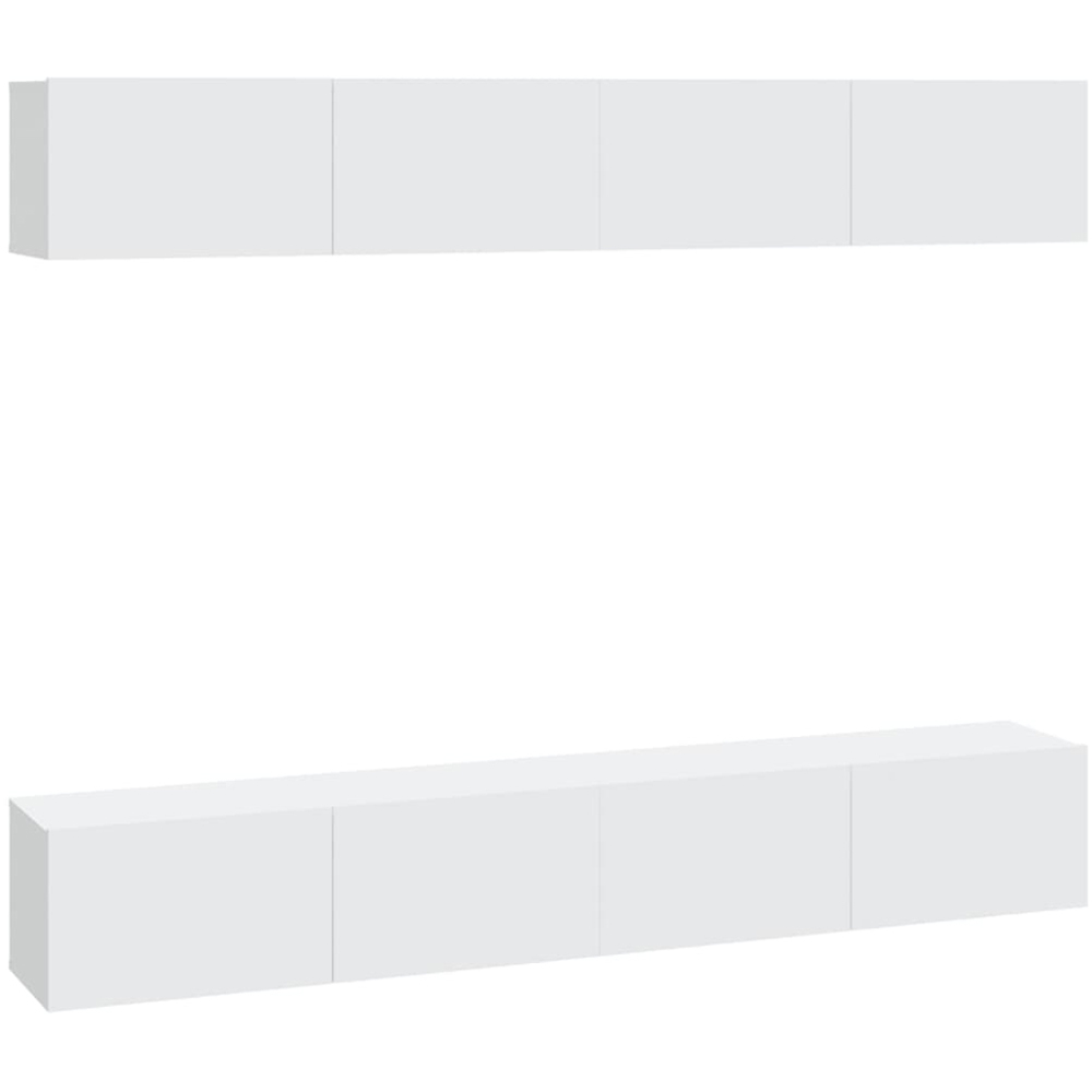 vidaXL 8 Door White Wall Mounted TV Cabinet Image 8