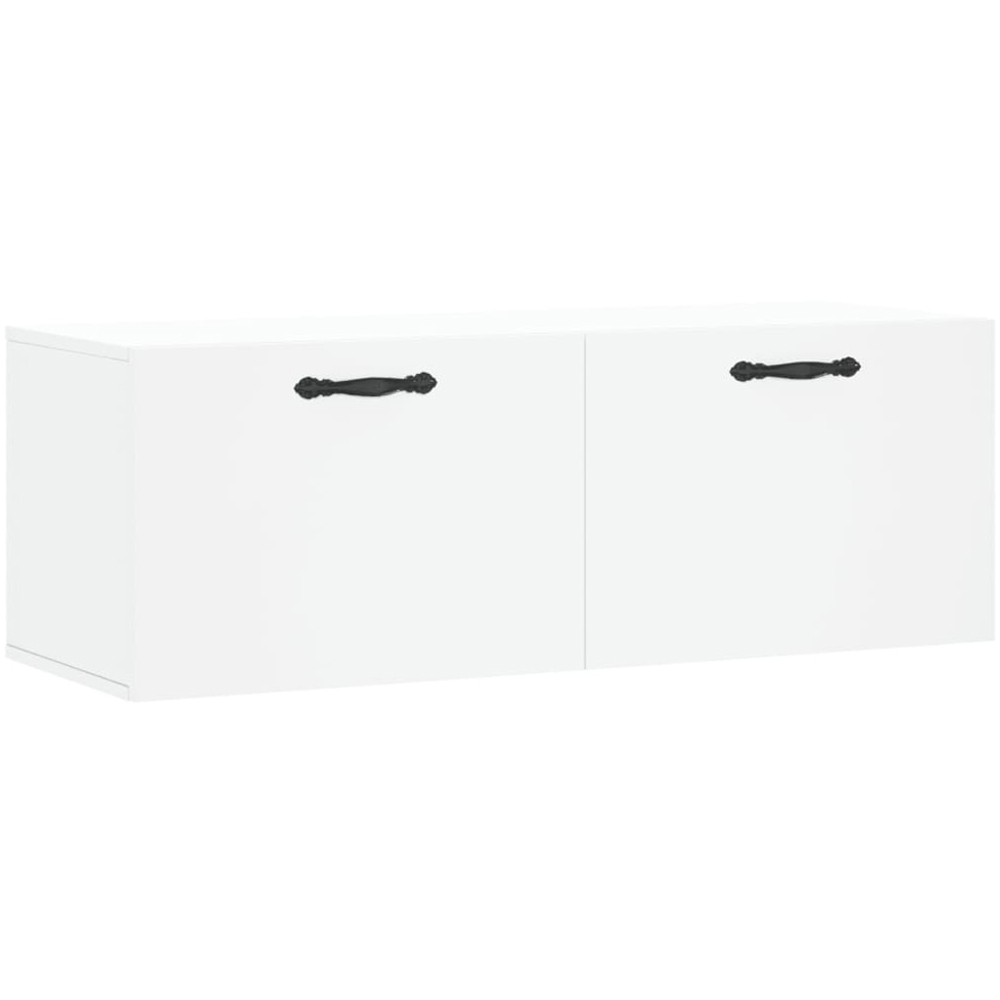 vidaXL 2 Door White Wall Cabinet Image 2