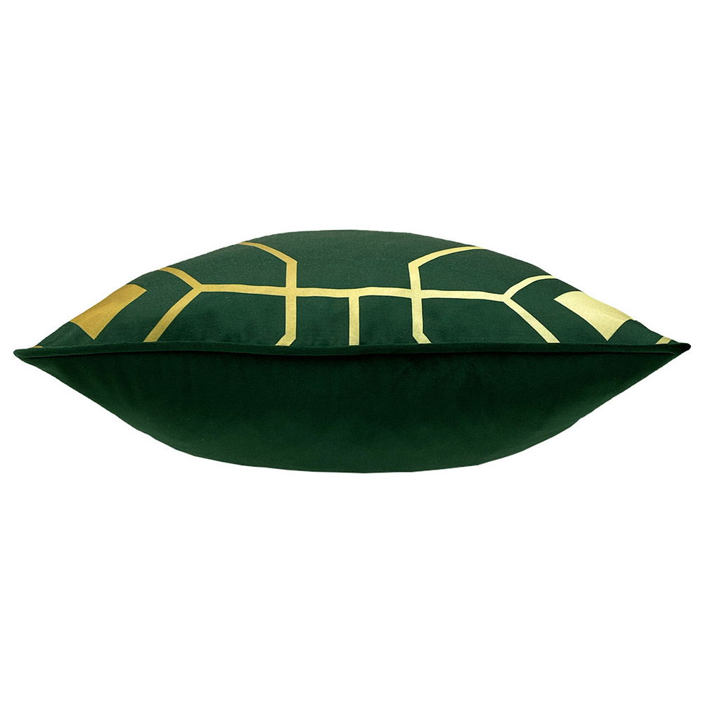 furn. Bee Deco Emerald Geometric Cushion Image 4