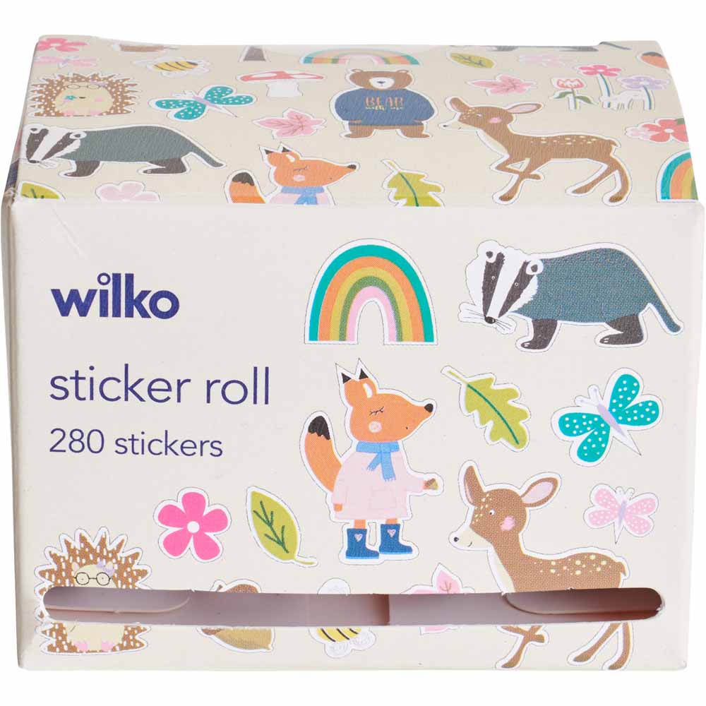Wilko Woodland Roll of Stickers Image 1