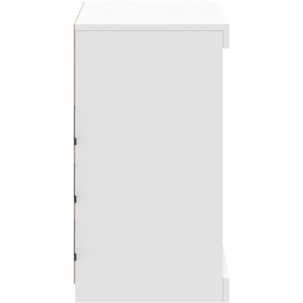 vidaXL 4 Shelf White LED Sideboard Image 6