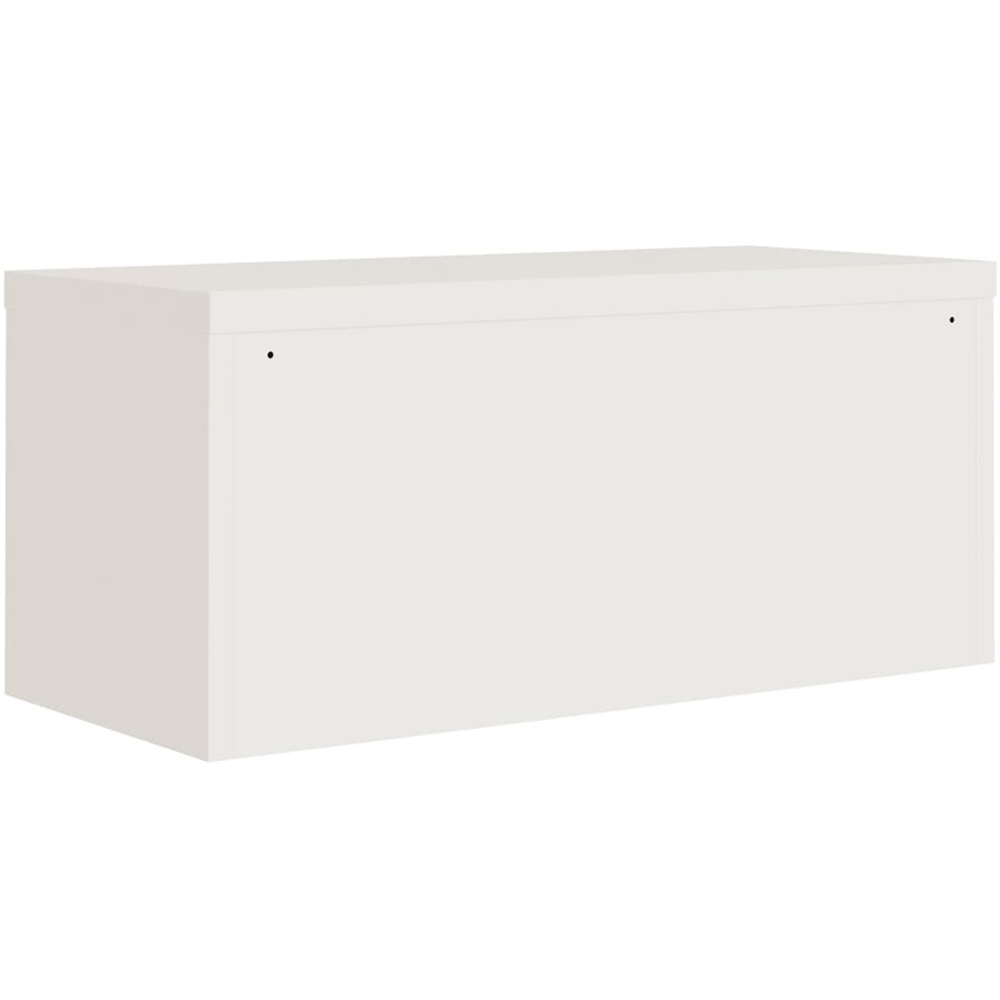 vidaXL 2 Door White Steel Filing Cabinet Set of 2 Image 6