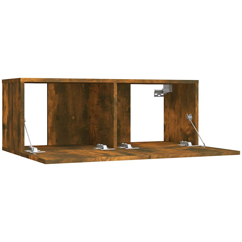 vidaXL 2 Flap Door Smoked Oak TV Cabinet Image 6