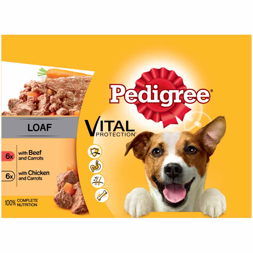 Pedigree Mixed Loaf Selection Dog Food Pouch 12x100g Image 2