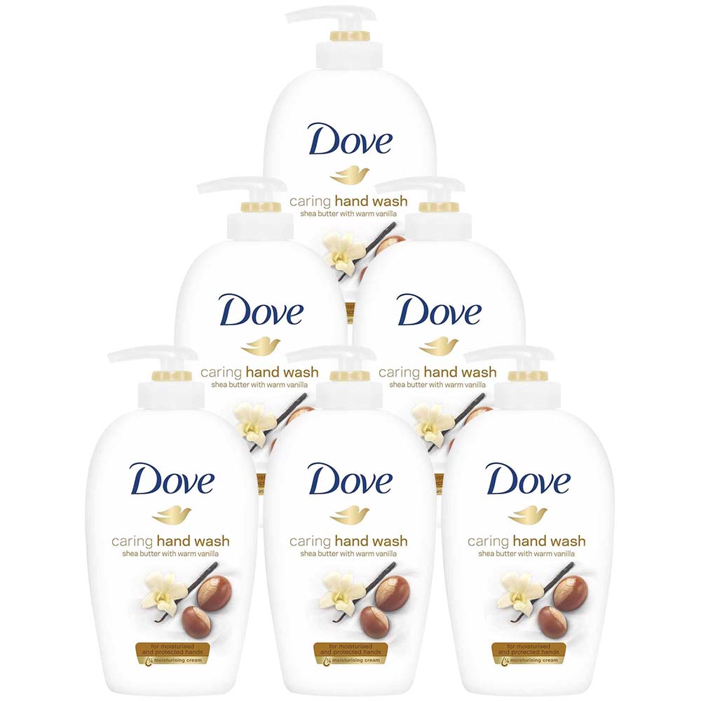 Dove Shea Butter and Vanilla Hand Wash Case of 6 x 250ml Image 1